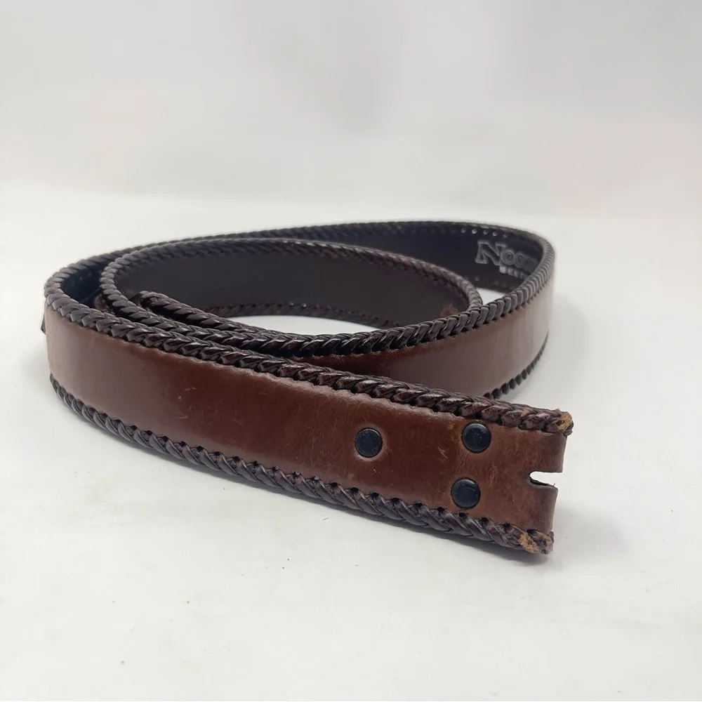 Nocona‎ Genuine Leather Belt Size 42 | Western Tooled Belt | Add Your Own Buckle